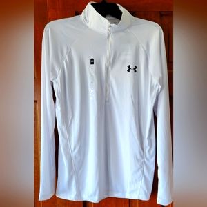 Under Armour Womens 1/2 Zip Long Sleeve Shirt Size Large